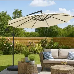 SPAZZIO - QUITASOL NEW BANANA BEIGE 3M SIN BASE