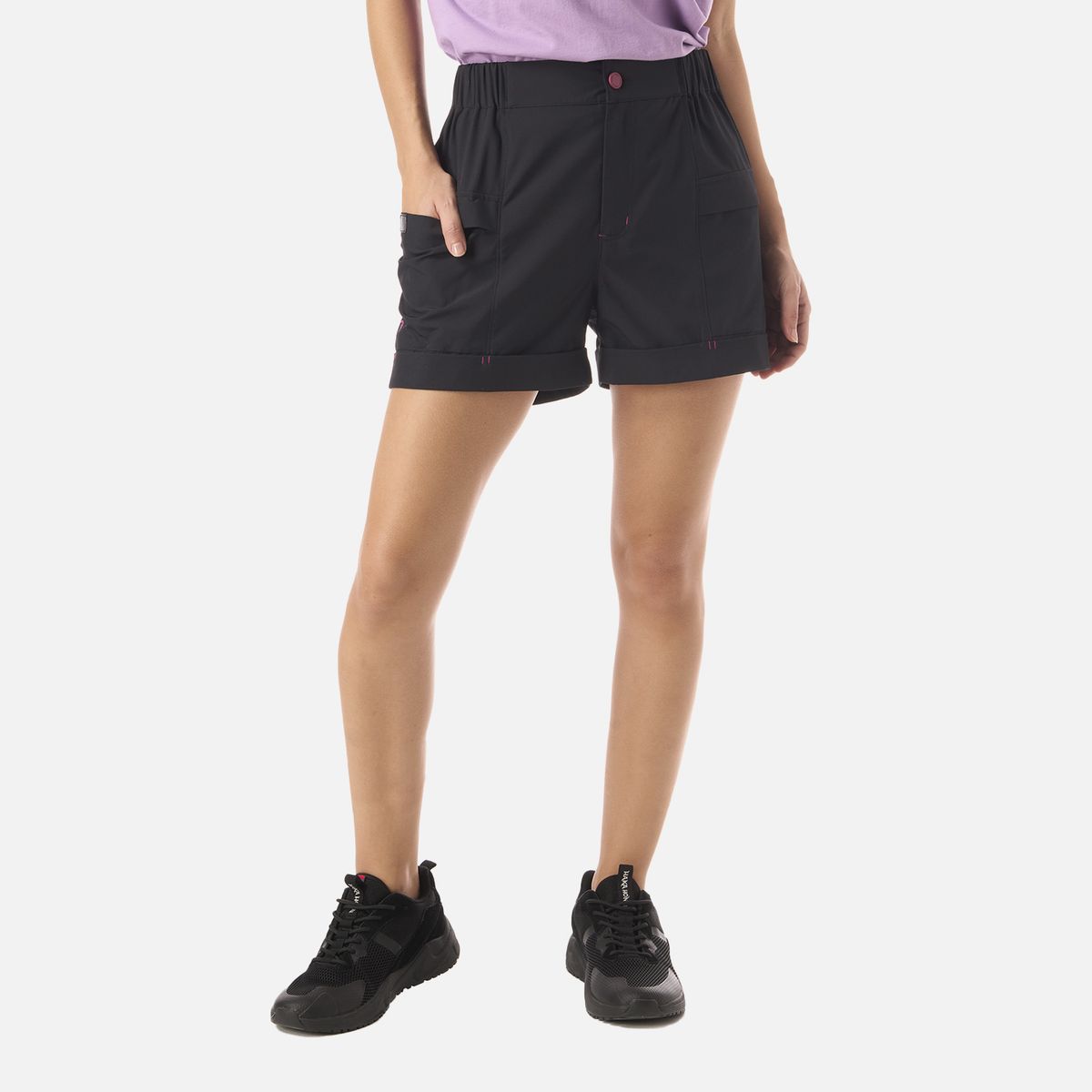 HAKA HONU - Short  Mujer Encargo Negro Haka Honu