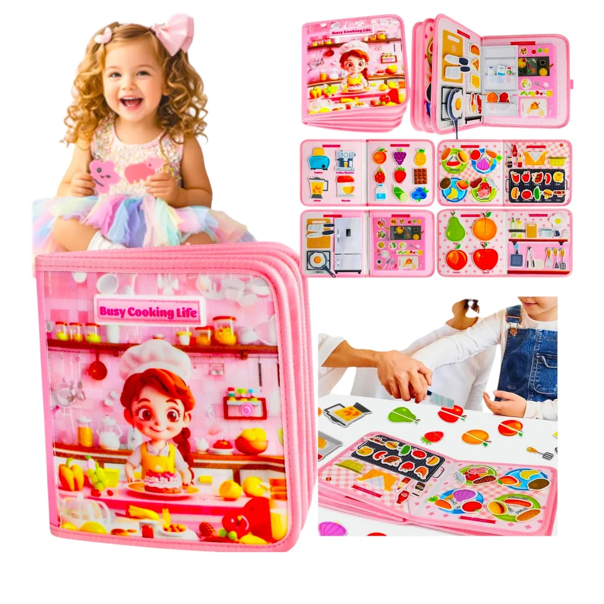 GENERICO - Libro De Actividades Montessori Rol Cocina Niños