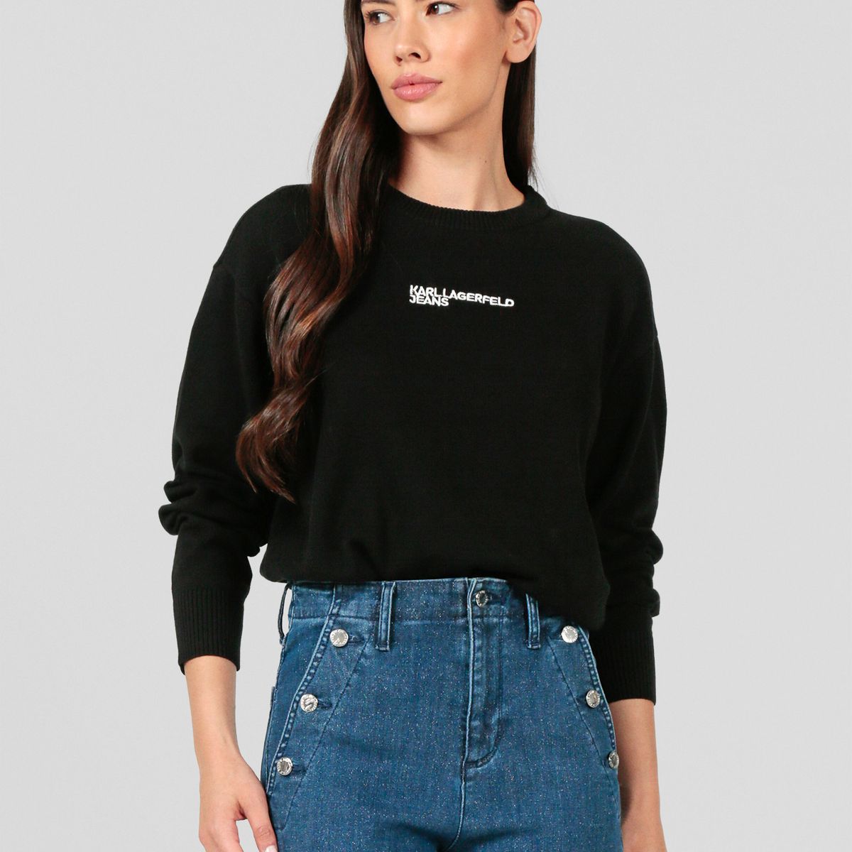 KARL LAGERFELD - Sweater regular con logotipo