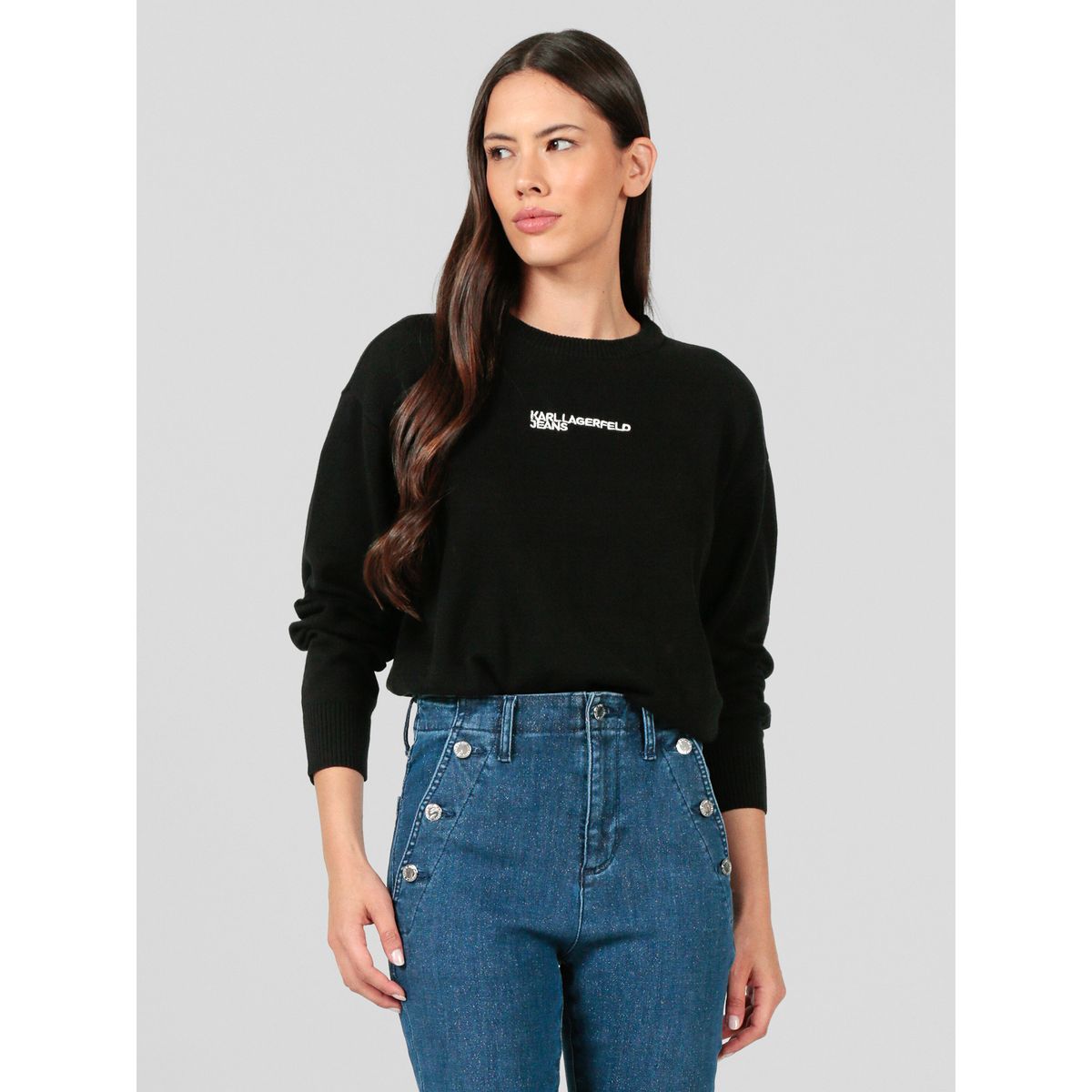 KARL LAGERFELD - Sweater regular con logotipo