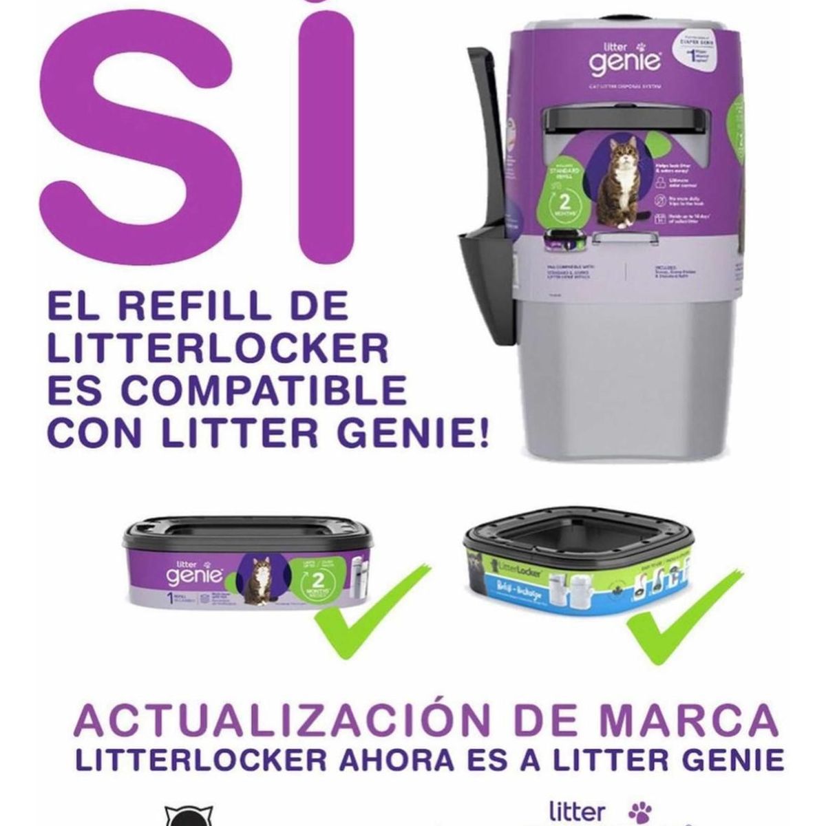 GENIE - X2 Bolsas De Recarga Higiénica Repuesto Litter Genie Refill