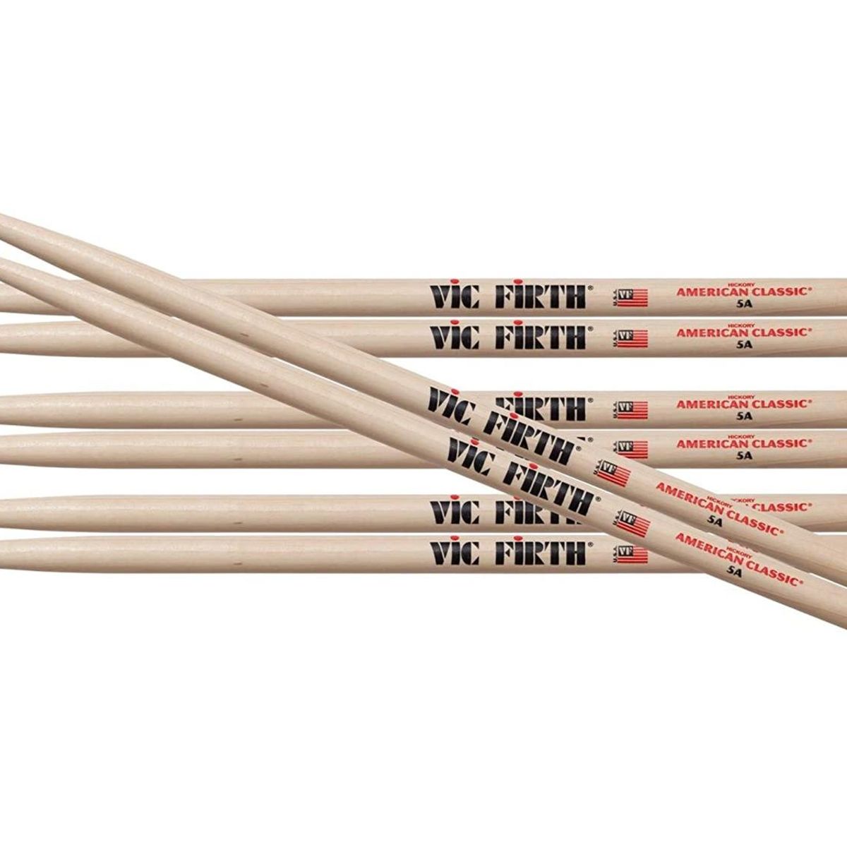 VIC FIRTH - Pack 4 Pares Baquetas Vic Firth 5A American Classic