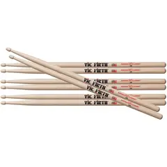 VIC FIRTH - Pack 4 Pares Baquetas 5A American Classic