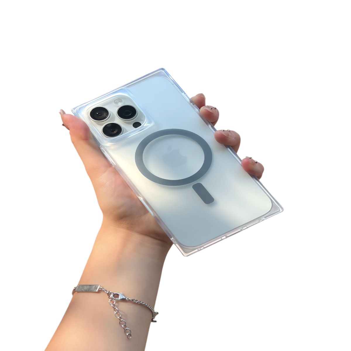 KBOD - Carcasa Antigolpes Kbod Blox Matte Magnetic Para iPhone 15 Plateado