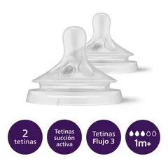 AVENT - Tetinas Natural Response  1m+ Flujo 3 Repuesto