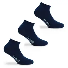 MONARCH - Calcetín Deportivo Corto Niño, Pack 3 Pares Bambú