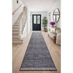MROTTO - Alfombra Pasillo Gris 60 cm x 5 metros ANTIDESLIZANTE