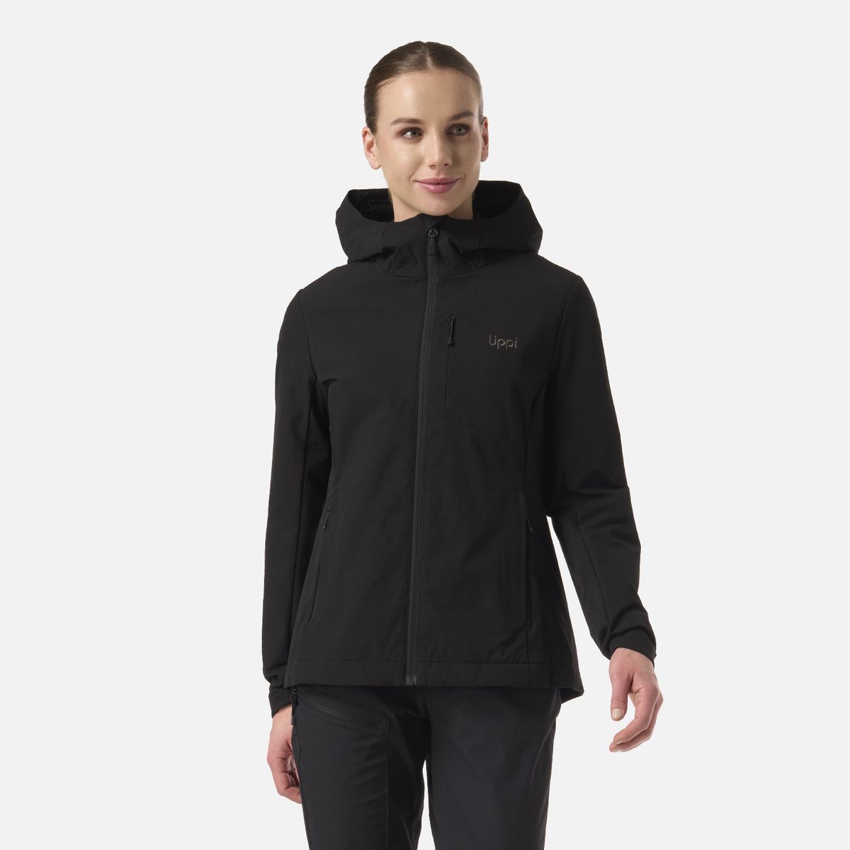 LIPPI - Chaqueta Mujer Wind-Trek Softshell Jacket Negro Lippi