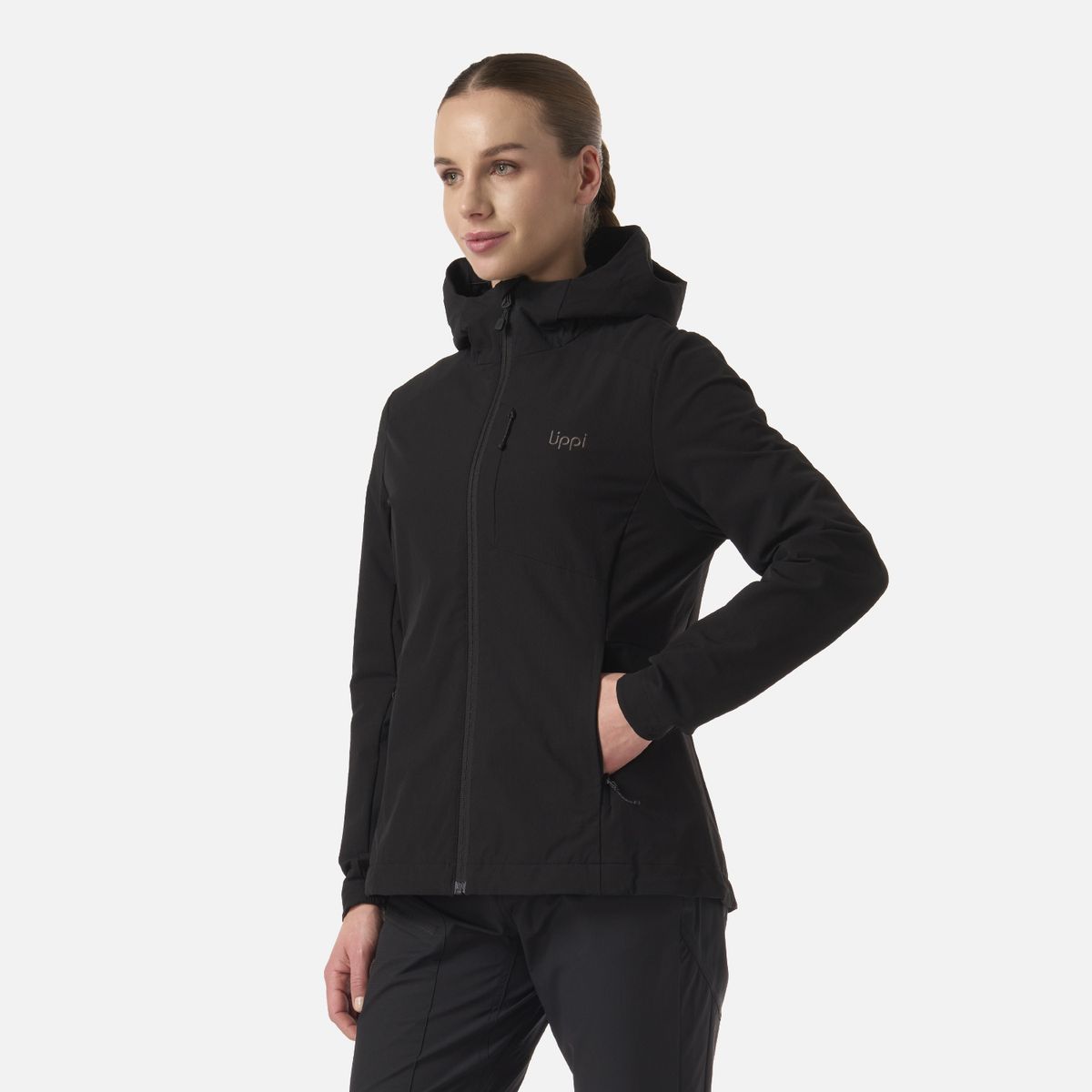 LIPPI - Chaqueta Mujer Wind-Trek Softshell Jacket Negro Lippi