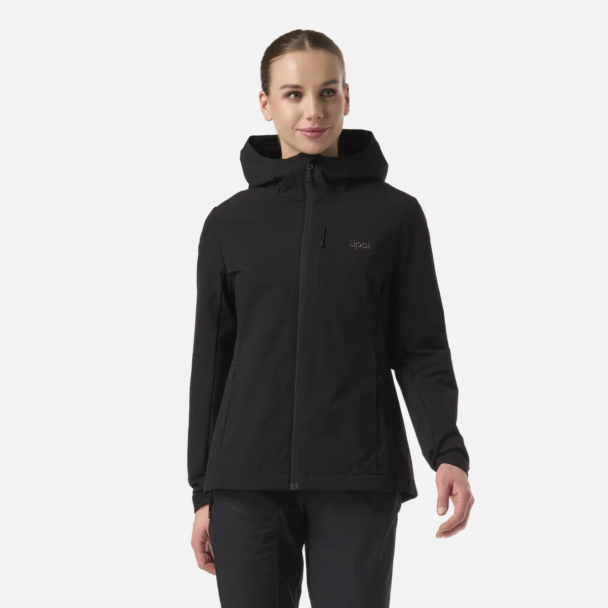 LIPPI - Chaqueta Mujer Wind-Trek Softshell Jacket Negro Lippi