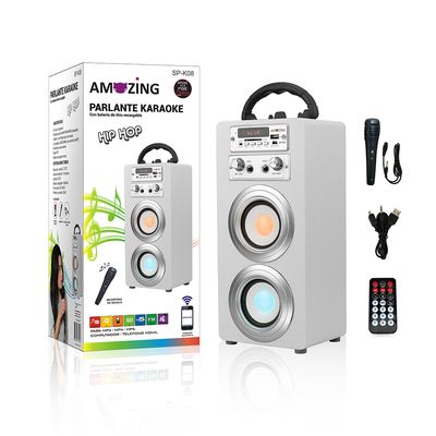 Imagen 2 del producto Parlante Bluetooth Karaoke Inalámbrico Hip-hop Blanco
