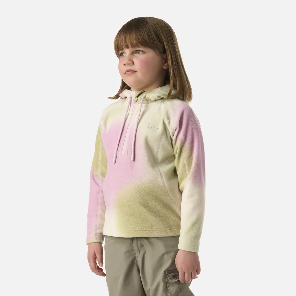 LIPPI - Polar Niña Cold Day Therm-Pro Hoody Jacket Gris Claro / Verde Agua Lippi