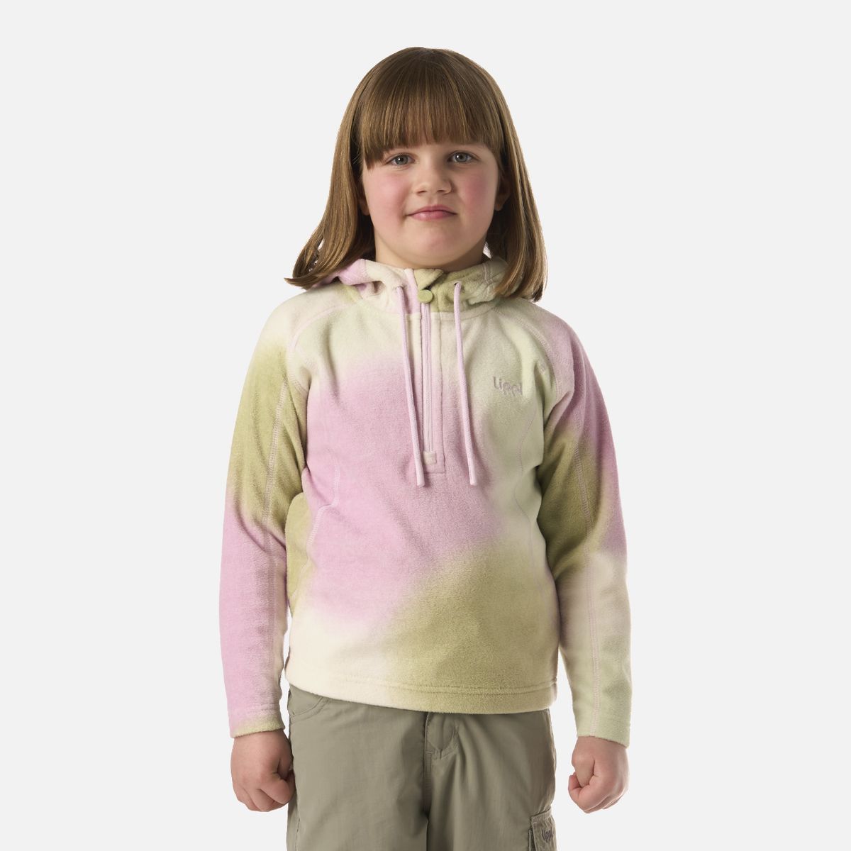 LIPPI - Polar Niña Cold Day Therm-Pro Hoody Jacket Gris Claro / Verde Agua Lippi