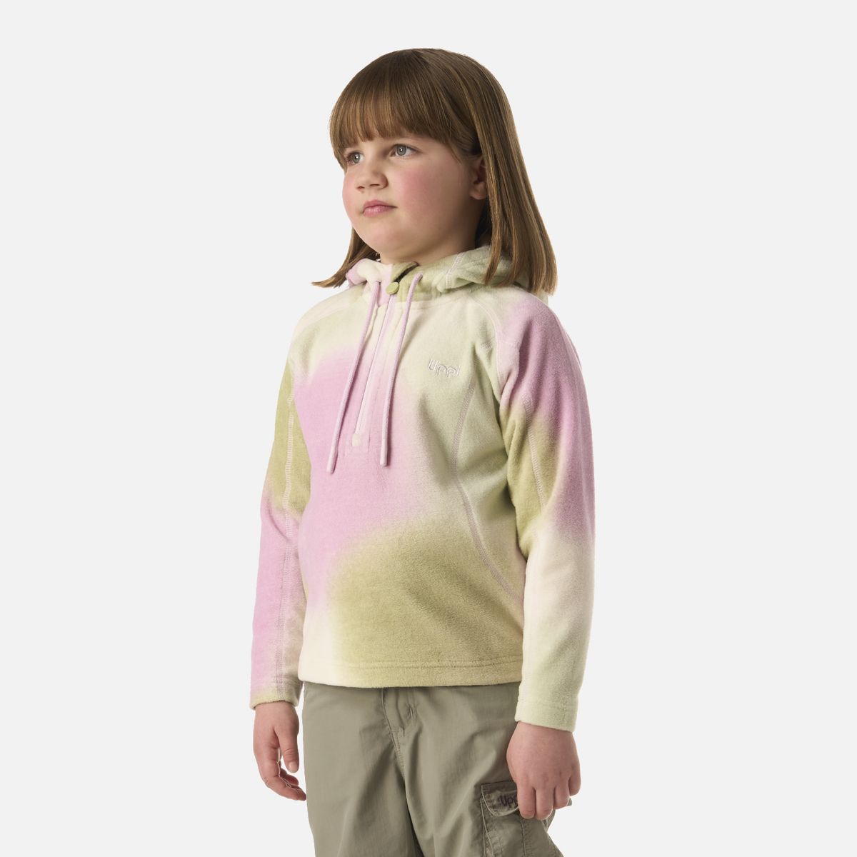 LIPPI - Polar Niña Cold Day Therm-Pro Hoody Jacket Gris Claro / Verde Agua Lippi