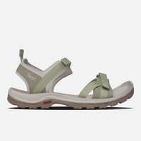 Sandalia Mujer Go Out Verde / Crema