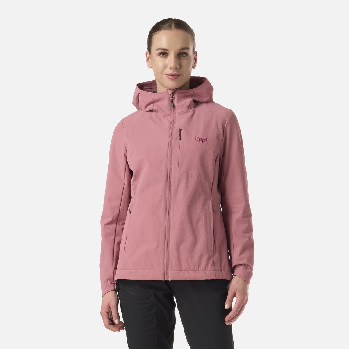 LIPPI - Chaqueta Mujer Wind-Trek Softshell Jacket Rosa Oscuro Lippi