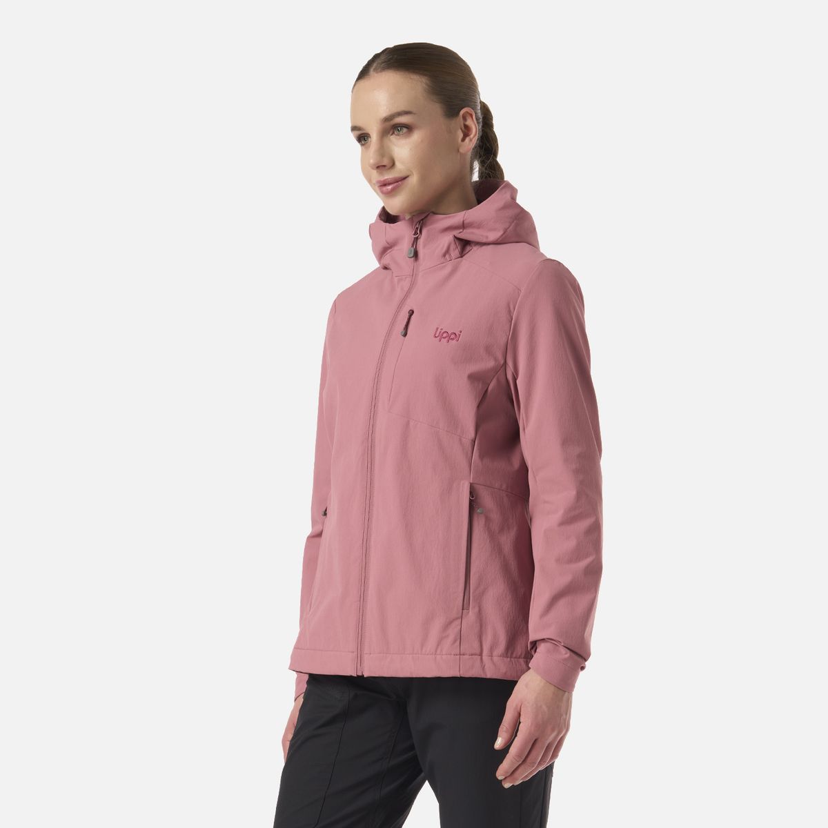 LIPPI - Chaqueta Mujer Wind-Trek Softshell Jacket Rosa Oscuro Lippi