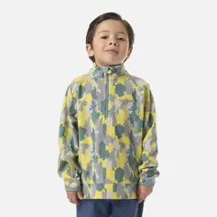 LIPPI - Polerón Niño Saltamontes Nano-F 1/4 Zip Print Turquesa
