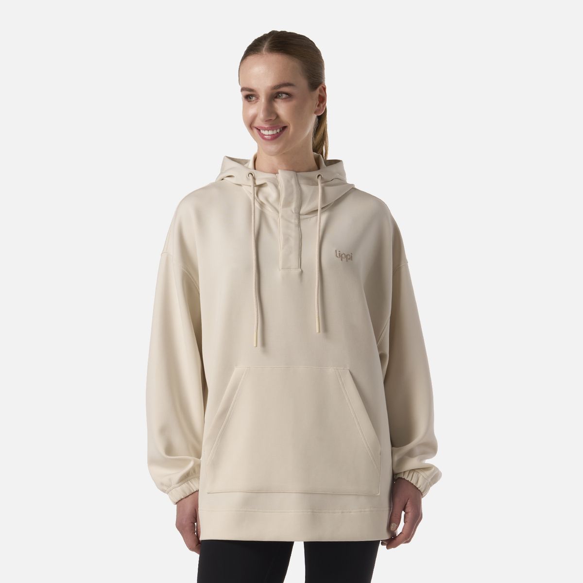 LIPPI - Polerón Mujer CityScape Hoody Sweatshirt Crema Lippi