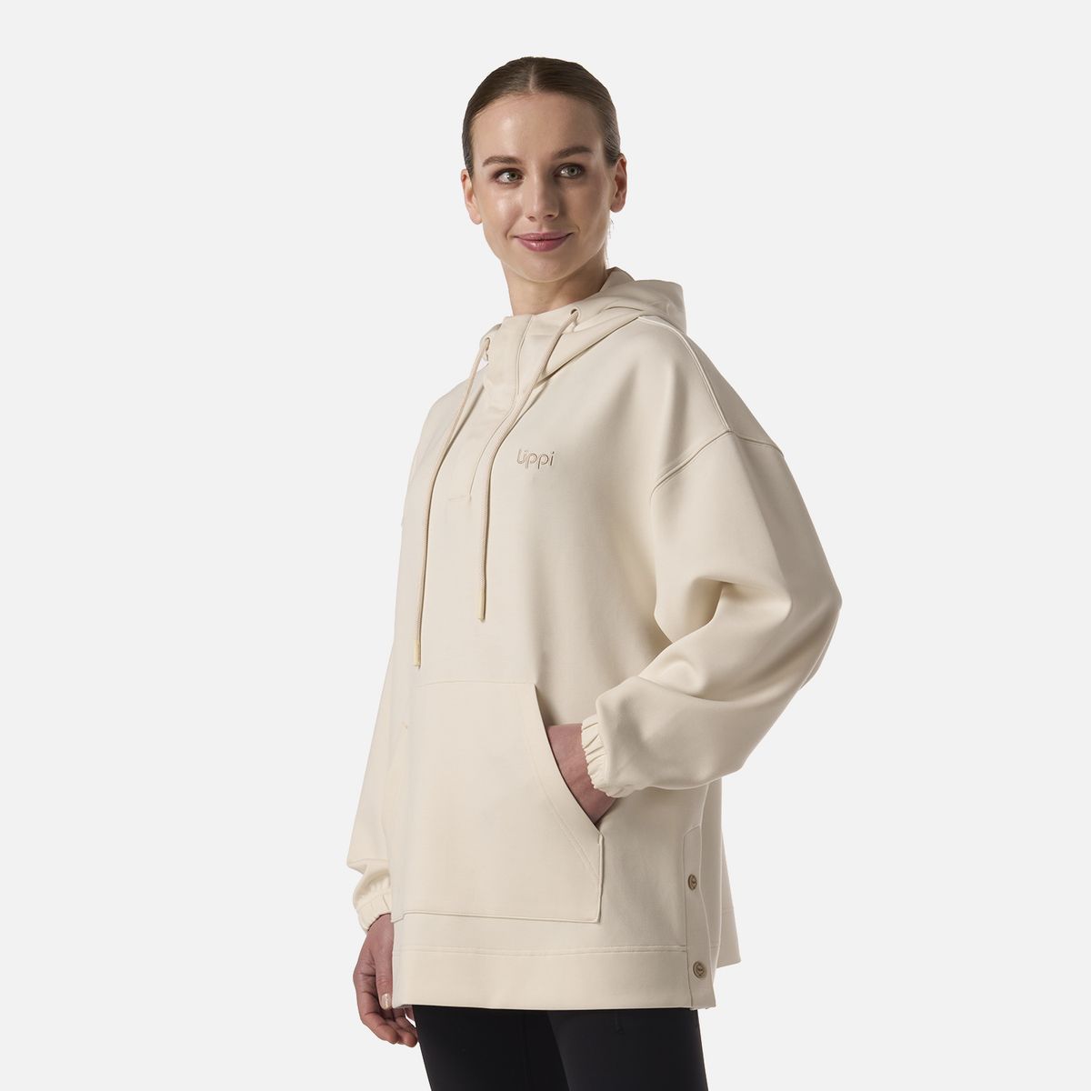 LIPPI - Polerón Mujer CityScape Hoody Sweatshirt Crema Lippi