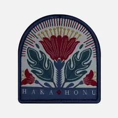 HAKA HONU - Parche Unisex Woven Patch Rojo