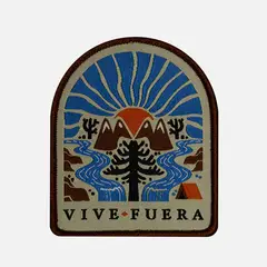 HAKA HONU - Parche Unisex Woven Patch Beige