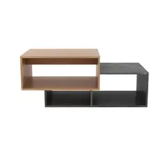 TECNOMOBILI - Mesa de centro almendra mármol lunar 45x110x54 cm