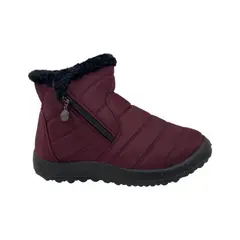 HERIEL - Bota Burdeos Impermeable Mujer