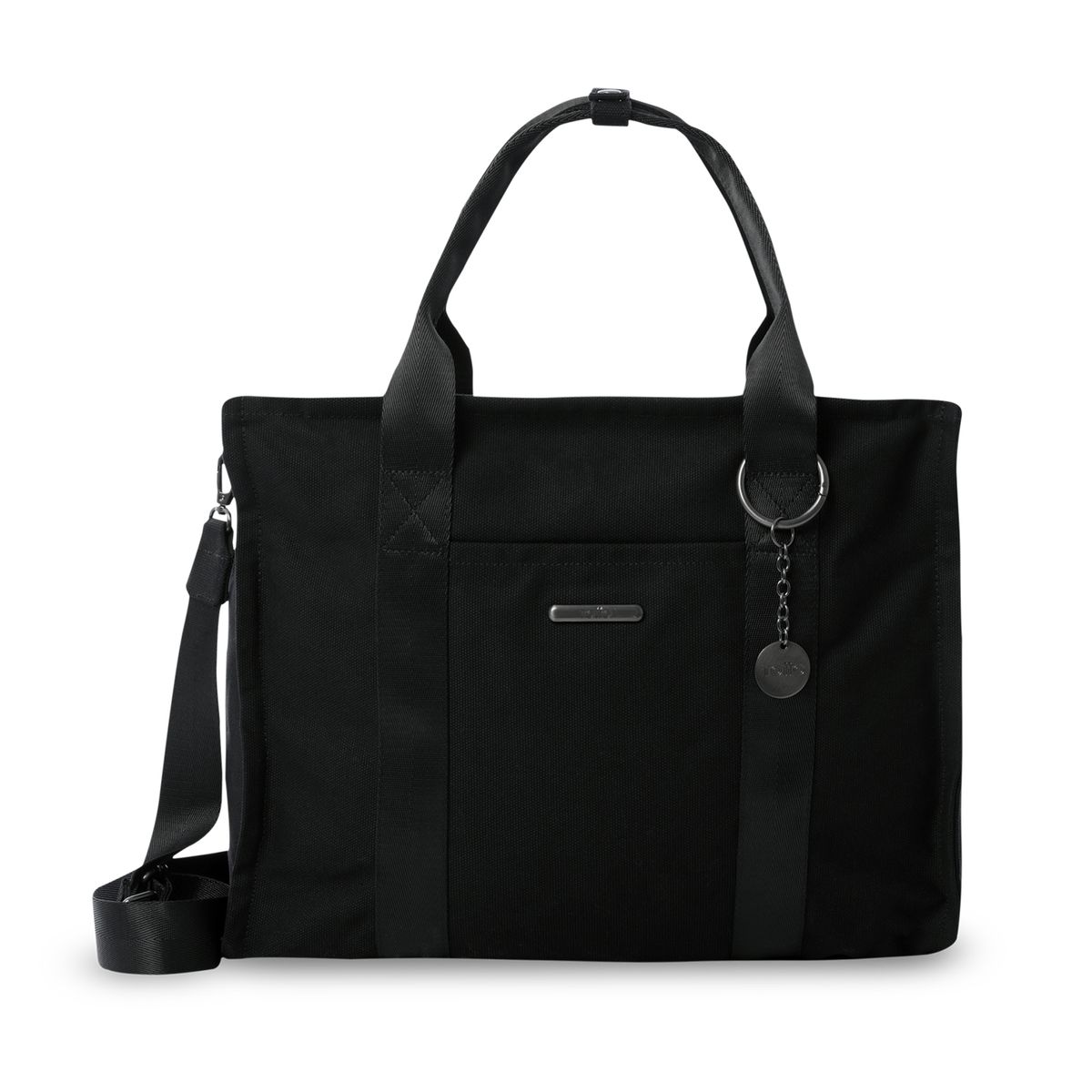 TOTTO - Cartera Mujer Tote-Bag Porta Notebook 154 Negro Totto
