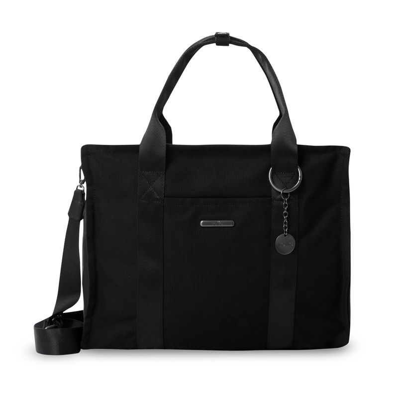 TOTTO - Cartera Mujer Tote-Bag Porta Notebook 154 Negro Totto