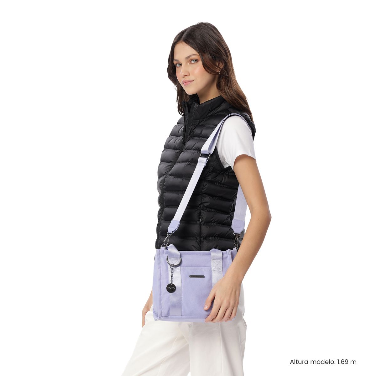 TOTTO - Cartera Tote-Bag tipo Crossbody Pequeño Morado Totto