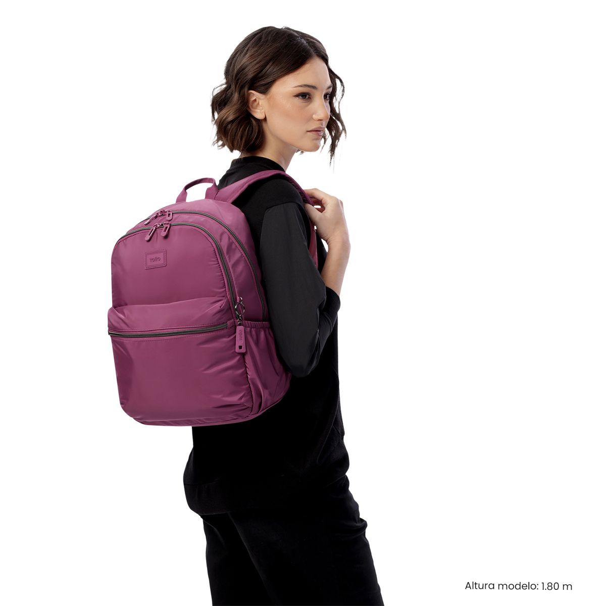 TOTTO - Mochila Ejecutiva Notebook 13 Aynatto 20 Rosado Mujer Totto