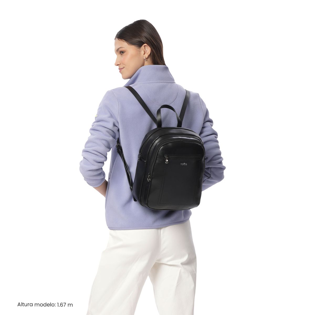 TOTTO - Mochila Universitario de moda Style 2 Negro Mujer Totto