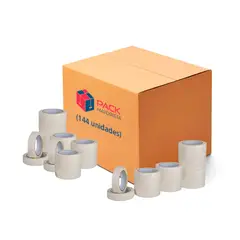 GENERICO - Cinta Papel Masking 24mm*40m - Pack Mayorista - Caja 144 uds