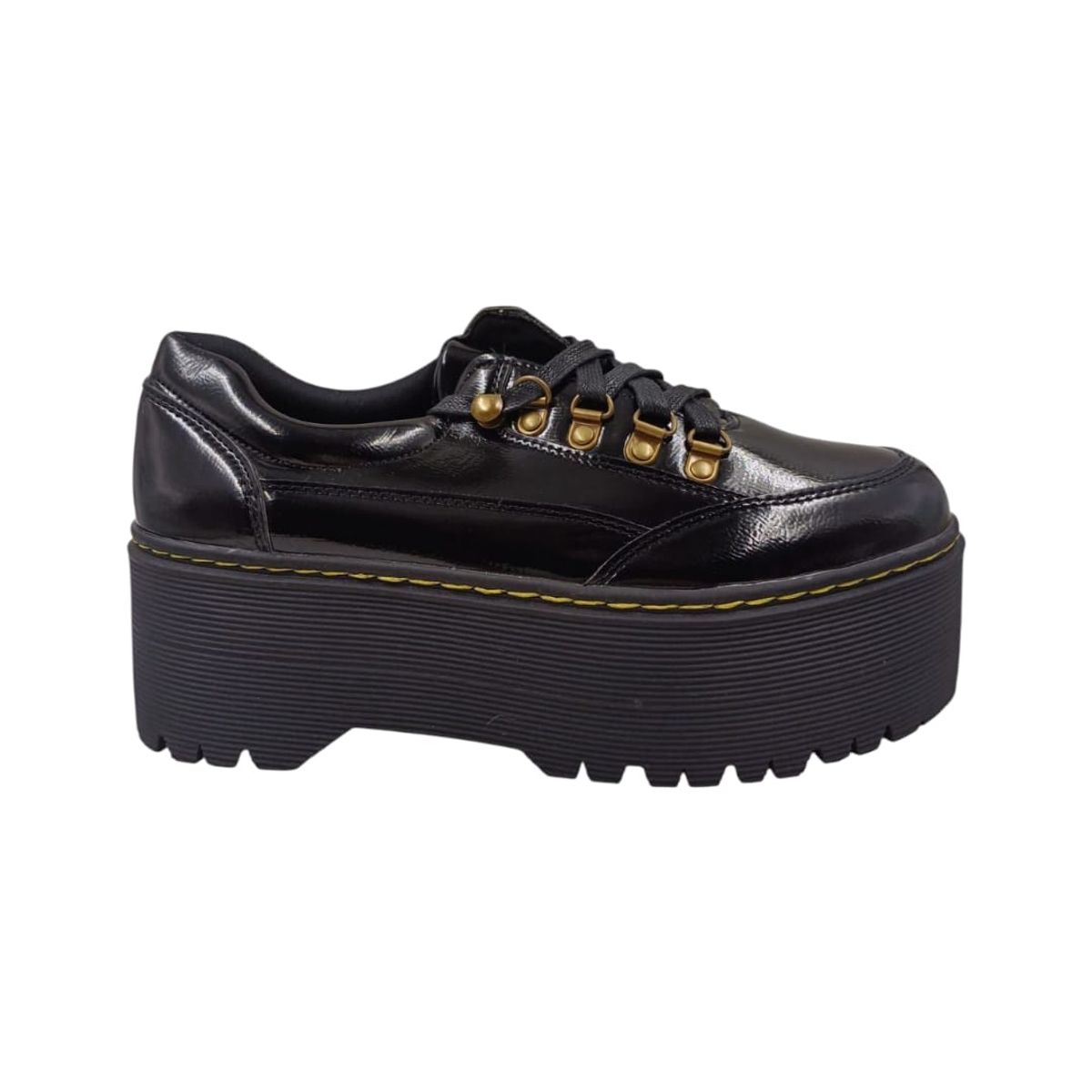 HERIEL - Zapato Negro Plataforma Mujer