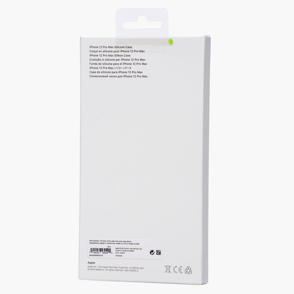 APPLE - Carcasa Silicona Iph 12 Pro Max Ms Neg