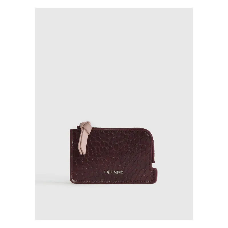 LOUNGE - Tarjetero Mujer Croco Puller