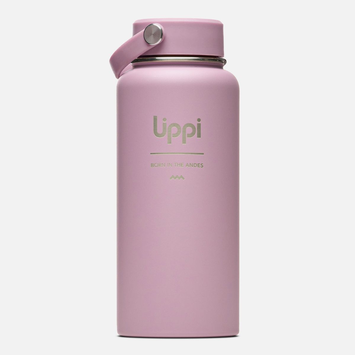 LIPPI - Botella Light Steel Wide Top Bottle 950 ML Rosa Oscuro Lippi