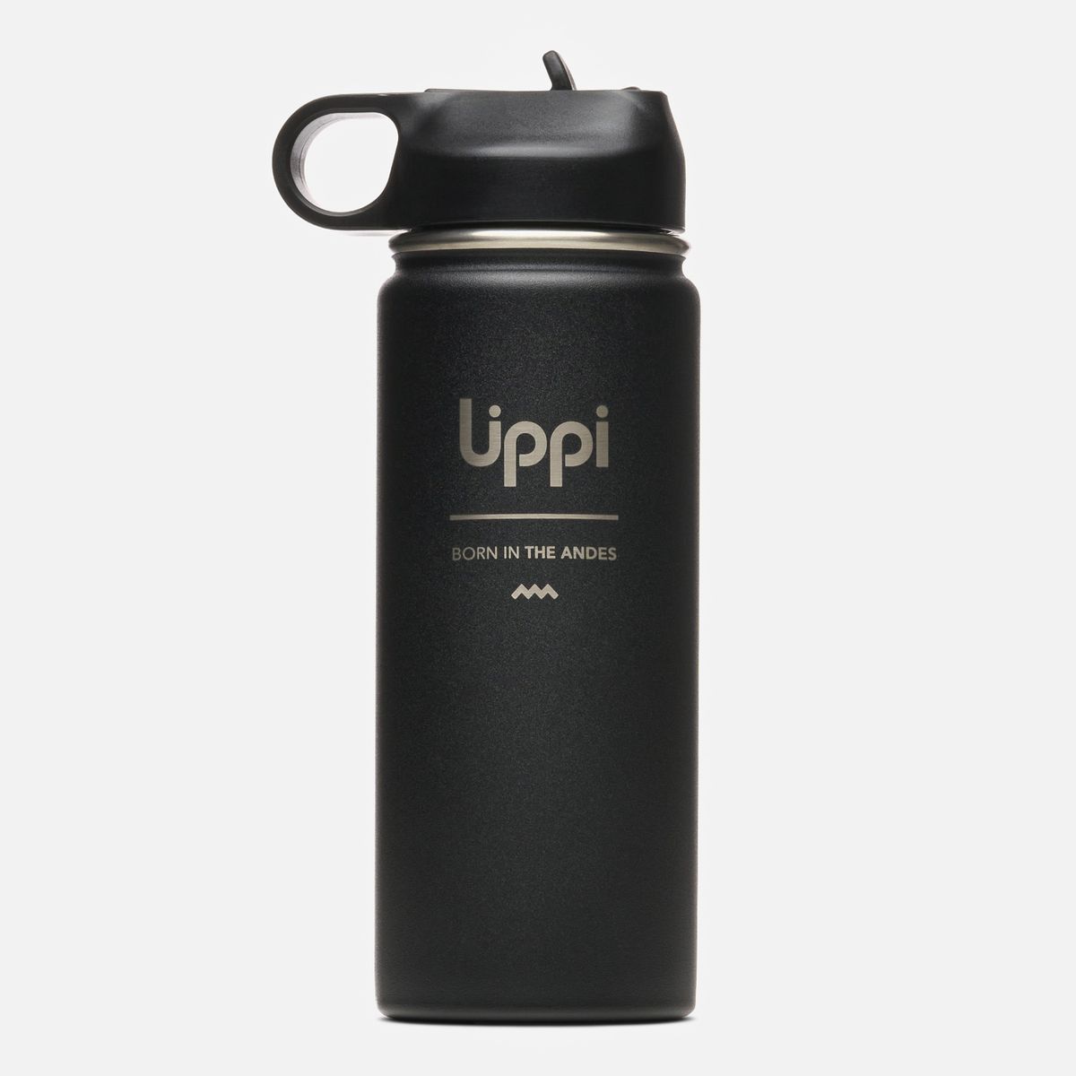 LIPPI - Botella Light Steel Sport Top Bottle 550 ML Negro Lippi