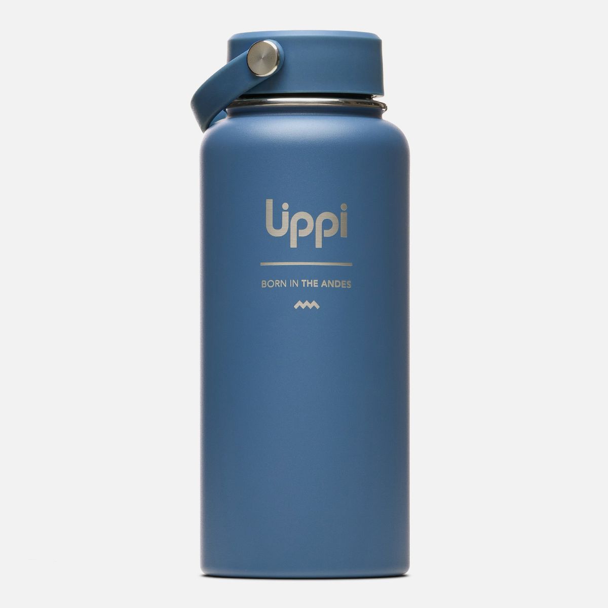 LIPPI - Botella Light Steel Wide Top Bottle 950 ML Azul Marino Lippi