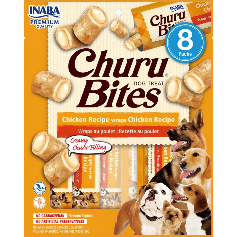 INABA - Inaba Snack Suplemento Para Perros Churu Bites Dog Treat 96g - Naranja