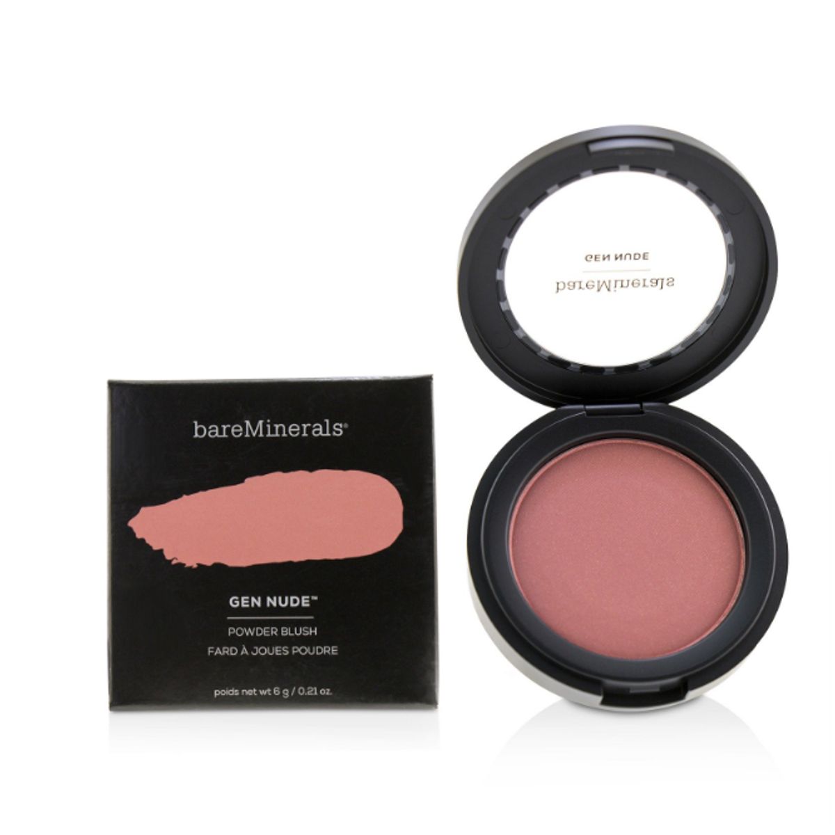 BAREMINERALS - Rubor compacto Gen Nude Powder Blush tono On the Mauve  6 g  bareMinerals