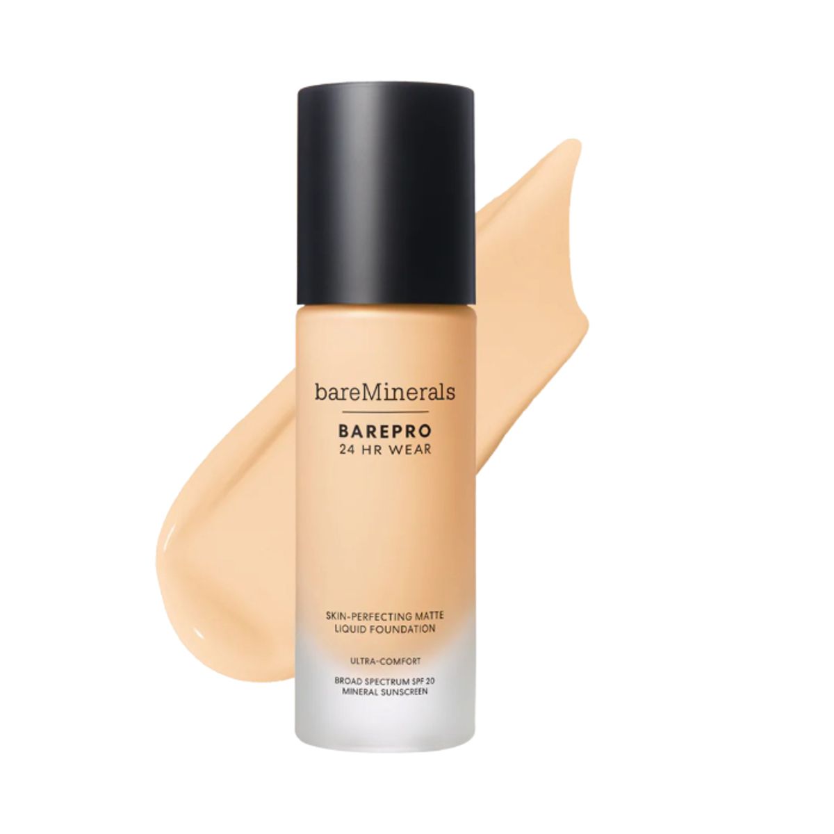 BAREMINERALS - Base líquida BAREPRO 24Hr Wear Matte Liquid Foundation SPF 20 tono Light 20 Warm 30 ml bareMinerals