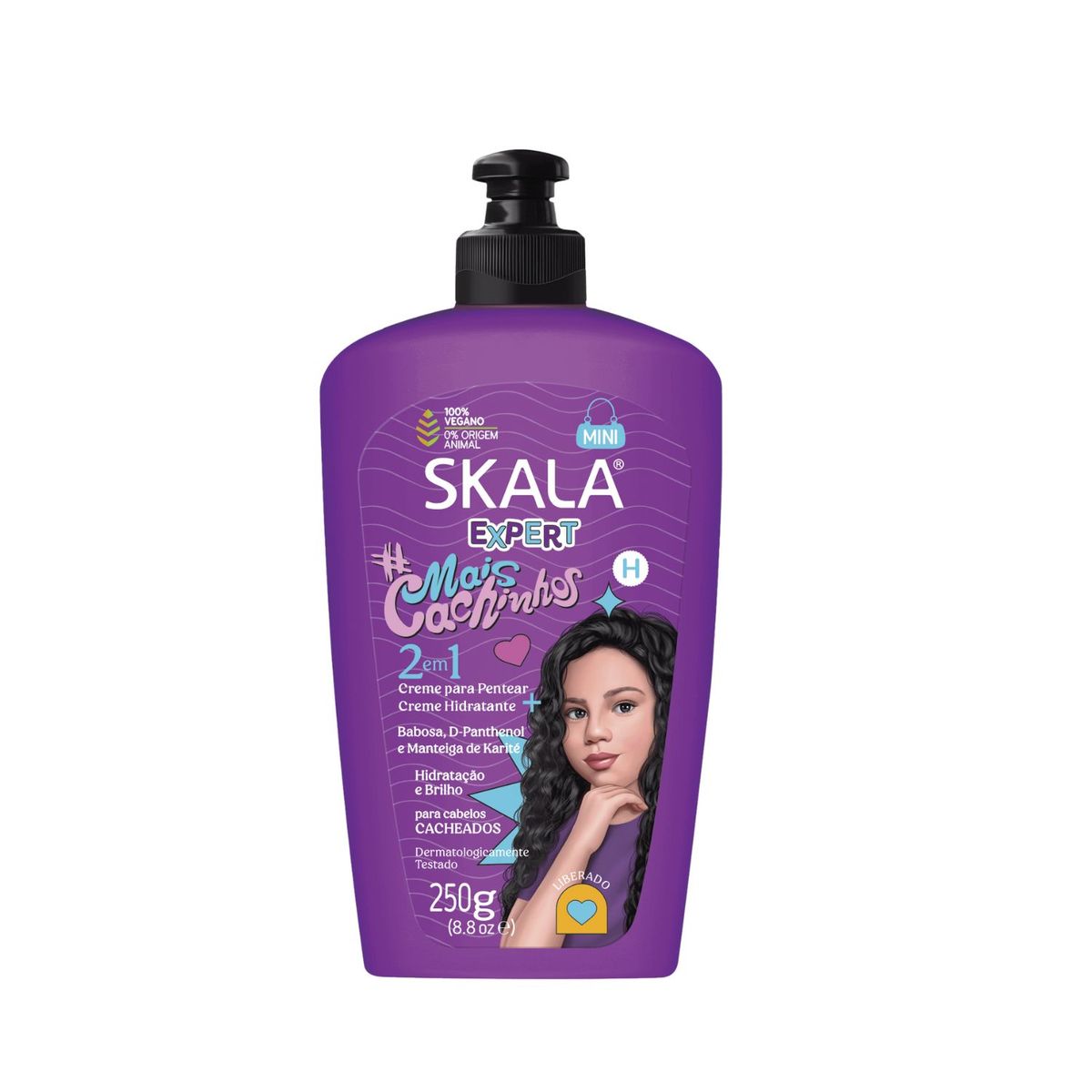 SKALA - Crema De Peinar Skala Mais Cachinhos 2 en 1 250ml Hidratacion Brillo