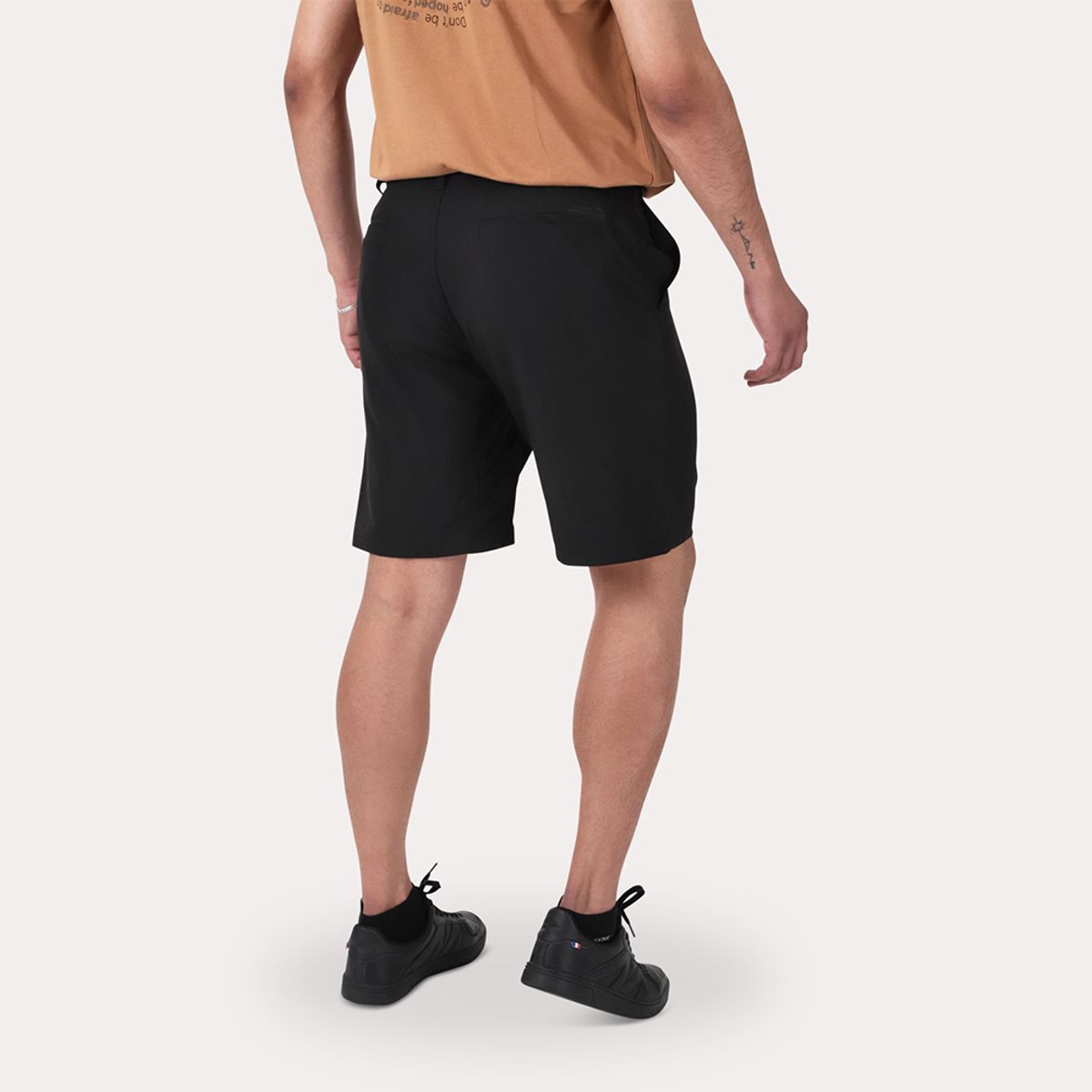 GANGSTER - Plus Bermuda Elasticado Bloor Negro Gangster