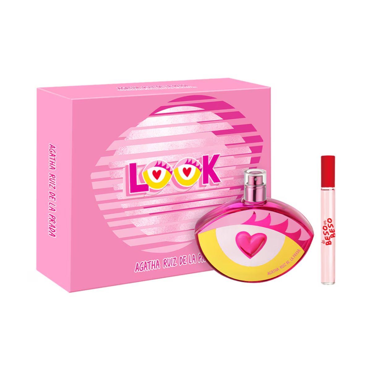 AGATHA RUIZ DE LA PRADA - Set Perfume Look Agatha Ruiz De La Prada EDT 80 ml + de Beso en Beso 10 ml