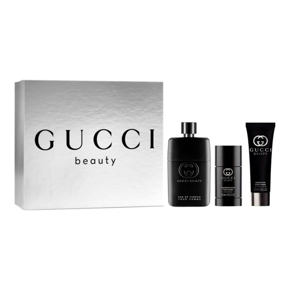 GUCCI - Set Perfume Gucci Guilty EDP pour Homme 90 ml + Deo 75 ml + Shower Gel 50 ml de Gucci