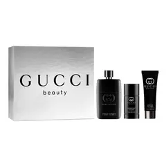 GUCCI - Set Perfume Guilty EDP pour Homme 90 ml + Deo 75 ml + Shower Gel 50 ml de