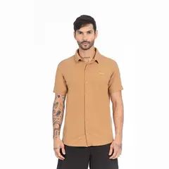 GANGSTER - Camisa Camisa Textura Howard Café Claro